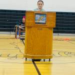 Jodi Brown / North Beach High School
North Beach Teens Against Destructive Decisions President Arabella Porter addresses her classmates.