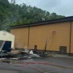 Hoquiam Fire Department
A transformer exploded near the Olympic Stadium in Hoquiam Wednesday morning.