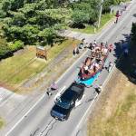 CJ Ripley / For The Daily World
An aerial view of the Ocean Shores Flag Day Parade.