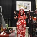 Another vendor dressed for the occasion. (Jerry Knaak / The Daily World)