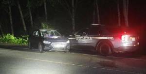 Hoquiam Police Department
A Hoquiam Police officer used a PIT maneuver to stop a fleeing suspect Friday night.
