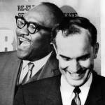 Washington State Archives
Art Fletcher and Dan Evans celebrate their Primary Election victories in 1968.