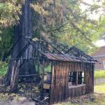 The Polson Museum's blacksmith shop was destroyed in a fire. (Polson Museum)