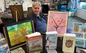 Jerry Knaak / The Daily World
Artist and author David Done was stationed at Beach Bumm Arts in Ocean Shores.