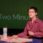 Andrea Watts / The Daily World
Kieran Church as the teen debater.