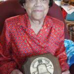 Washington State Archives
Lillian Walker with her Liberty Bell award.
