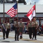 Andrea Watts / The Daily World
Rochester Troop 317 leading the parade.