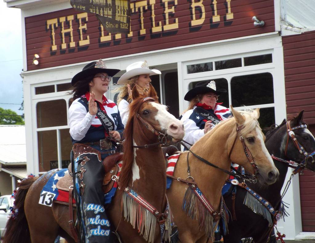 Andrea Watts / The Daily World
The Grays Harbor Mounted Posse Rodeo Court won first place in the Miscellaneous category.