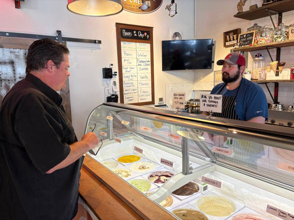 Jerry Knaak / The Daily World
A customer tries to decide at The Sweet Life in Seabrook.
A customer tries to decide at The Sweet Life in Seabrook. (Jerry Knaak / Washington Coast Magazine)