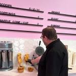 Clay gets ready to serve up a confection at The Salty Scoop at Oyhut Bay Seaside Resort.