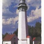 Grays Harbor Light, Cape Meares and Umpqua River are among 16 notecards featuring watercolors of lighthouses by the late M.M. Roe of Humptulips. Her husband, Jim Plampin, has donated a sizeable inventory of notecards to the Westport South Beach Historical Society.