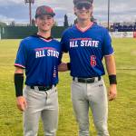 Zach Timmons (left) and Toren Crites at the Washington State All Star baseball games in Yakima last weekend.