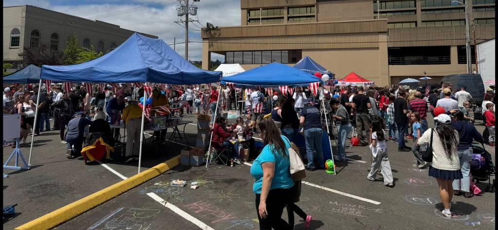 Crowds were strong at the Red, White and Boom event Saturday in downtown Aberdeen.