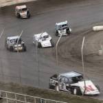 T.Michaels / The Daily World
IMCA Modifieds racing last weekend at the Grays Harbor Raceway in Elma. Modifieds Nationals kickoff Friday at the raceway.