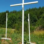 Andrea Watts / The Daily World
Adding the 20 crosses required adding a new row to the memorial.