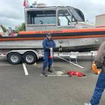 Mike Barkstrom photos / For The Daily World
A member of the Coast Guard was there to answer questions about their rescue boats.