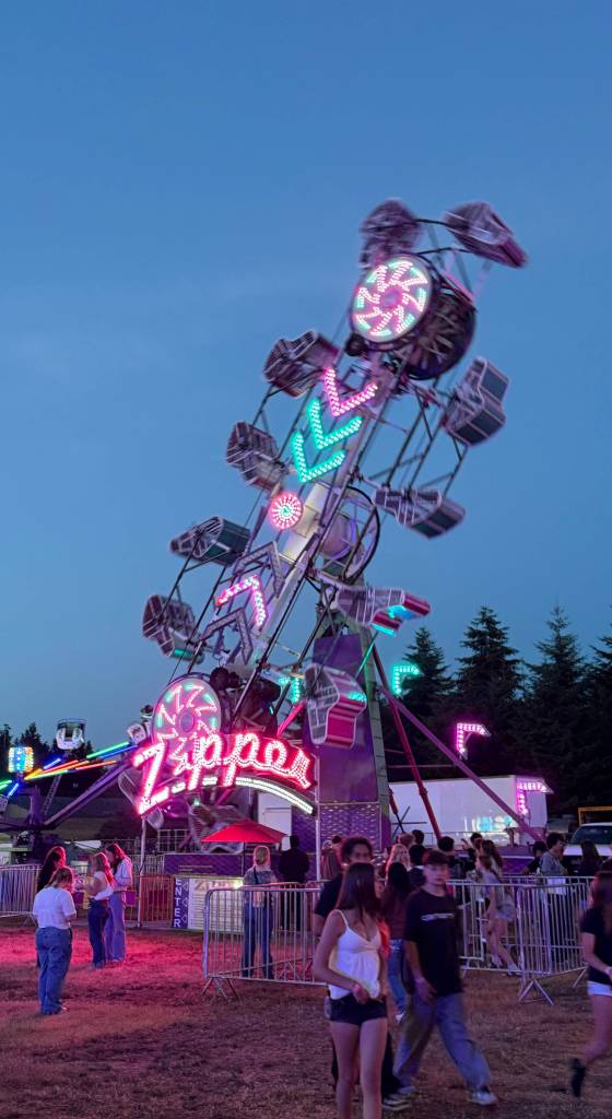 T. Michaels / For The Daily World
The Zipper induces the most screams at the carnival.