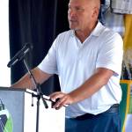 Jerry Knaak / The Daily World
AGP CEO Chris Schaffer speaks to the audience at the Terminal 4 Expansion grand opening.