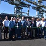 Jerry Knaak / The Daily World
The Port of Grays Harbor and AGP officially opening Terminal 4 with a ribbon-cutting.
