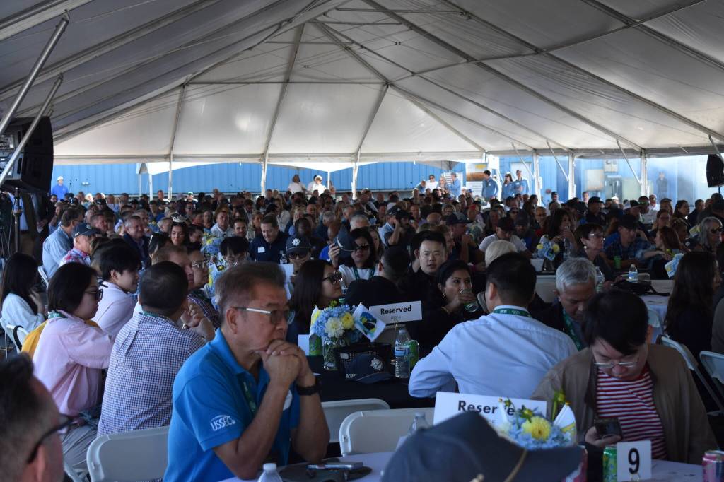 Jerry Knaak / The Daily World
Close to 650 people attended the Terminal 4 Expansion grand opening.