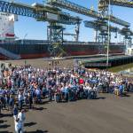 Port of Grays Harbor
The Port of Grays Harbor and AGP employed a drone to take a photo of the ribbon-cutting for the Terminal 4 expansion.