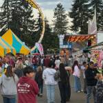 Carnival games and rides continued to be busy throughout the day at the fair.
