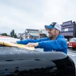 Nicole Shannon photos / Main Focus Media
Early rain showers forced car show entrants to do more wiping and polishing for the show.