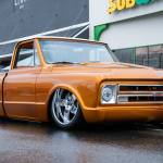 A custom, lowered Chevy truck turned heads at the car show in downtown Elma.