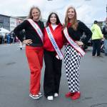 Mrs. Grays Harbor Jeanette Switzer (from left), Miss Washington Abby Iverson, and Mrs. Clark County Misty Moravec helped with several activities during the Heat on the Street event Saturday.