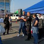 The Ocean Shores Police Department and National Night Out coordinators conducted a raffle. (Jerry Knaak / The Daily World)