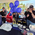 There were giveaways aplenty at the Westport National Night Out. (John Shaw / For The Daily World)