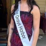 Miss Grays Harbor Lucy Rose was on hand for the the Riverside Place Memory Care National Night Out. (Jerry Knaak / The Daily World)