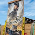 Race in Paradise Memorial sign for Jason Reed.